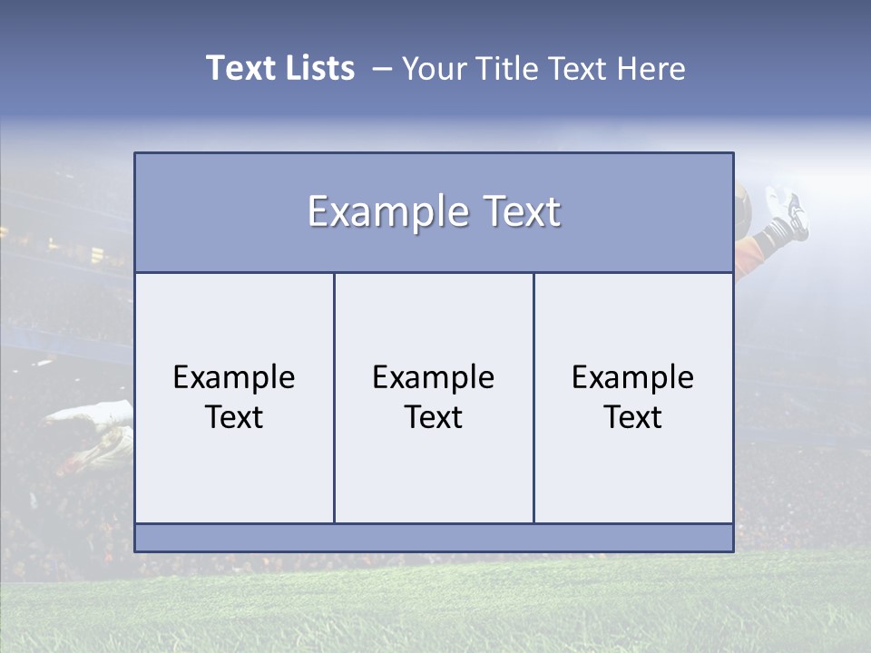 Jump Gate Soccer PowerPoint Template