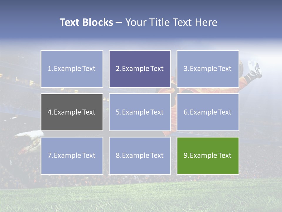 Jump Gate Soccer PowerPoint Template