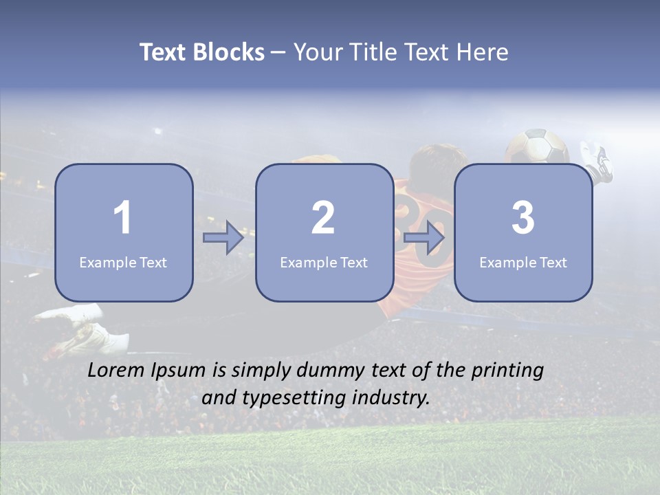 Jump Gate Soccer PowerPoint Template