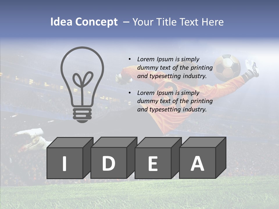 Jump Gate Soccer PowerPoint Template