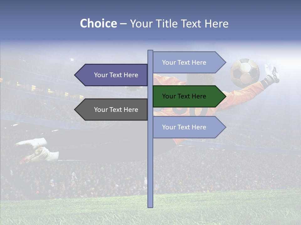 Jump Gate Soccer PowerPoint Template