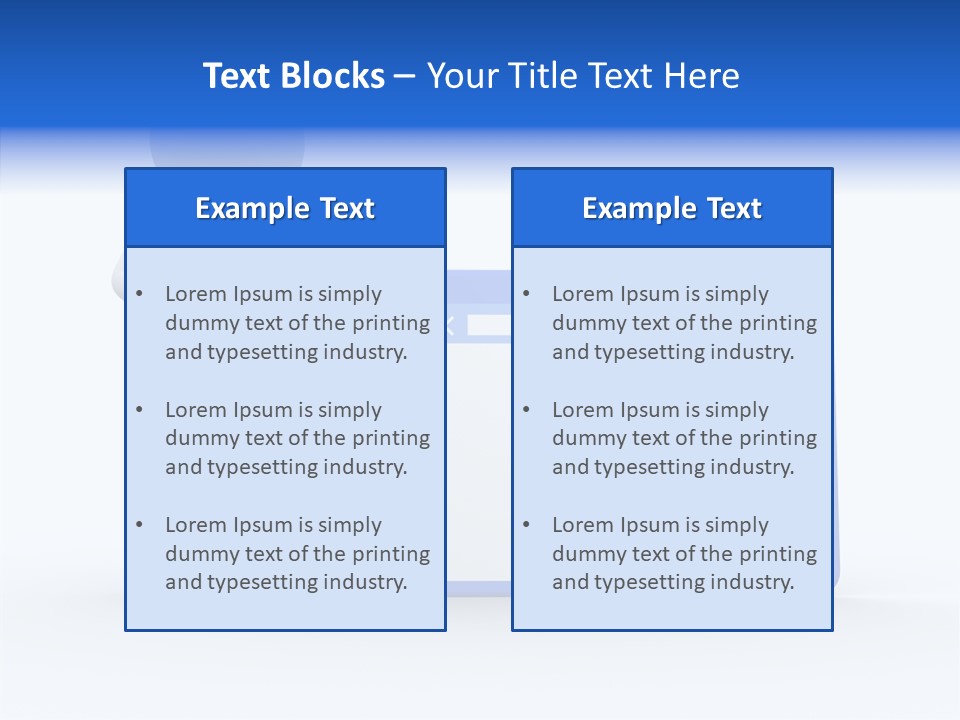 People Blue Character PowerPoint Template