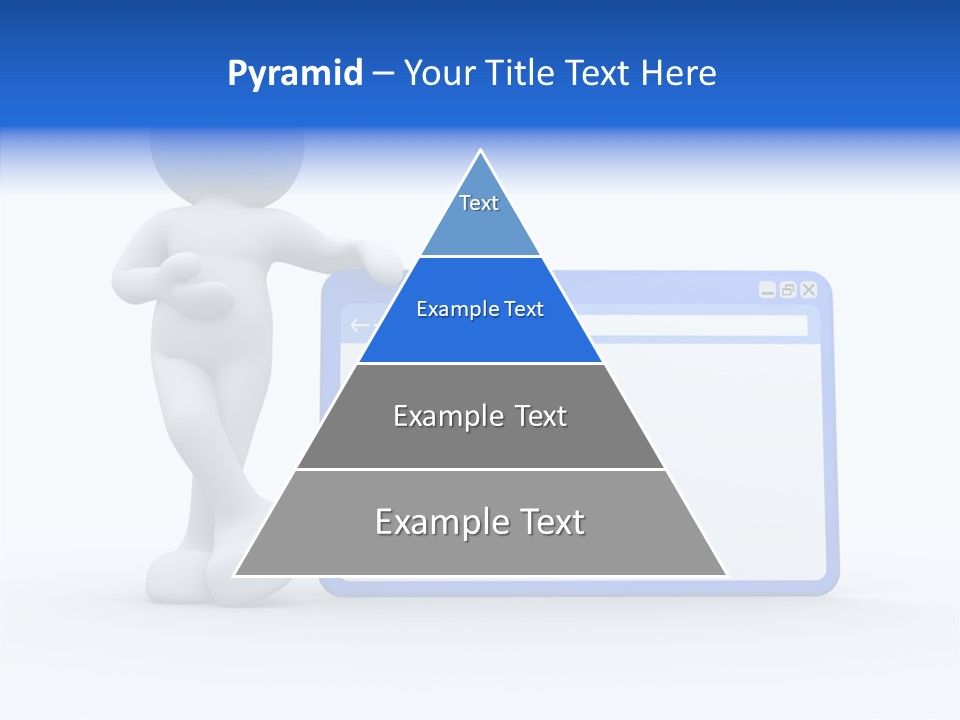 People Blue Character PowerPoint Template