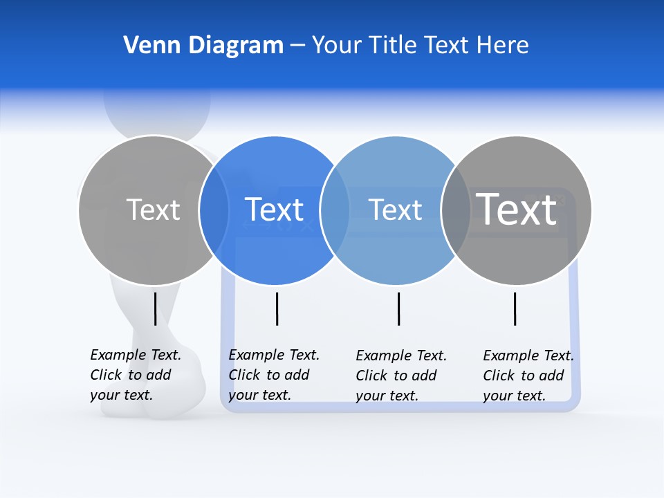 People Blue Character PowerPoint Template
