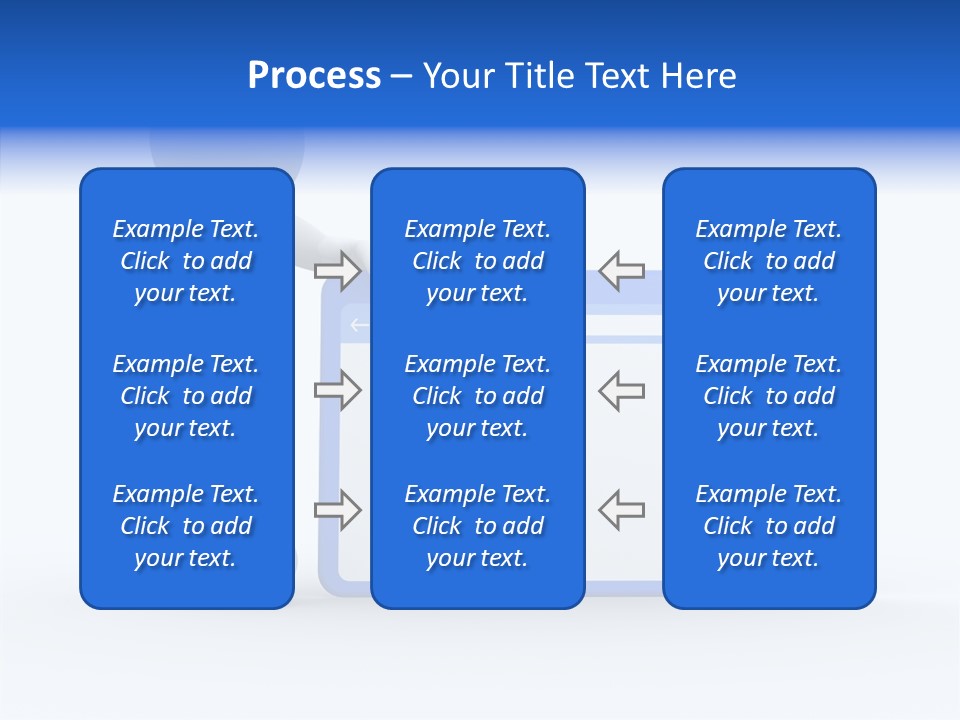 People Blue Character PowerPoint Template