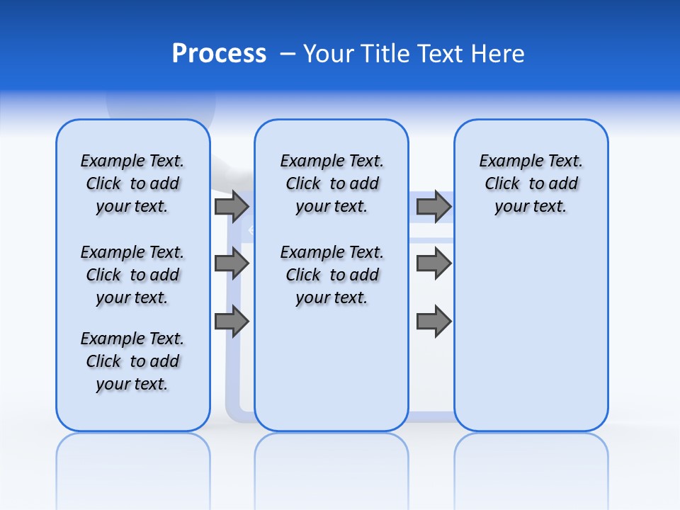 People Blue Character PowerPoint Template