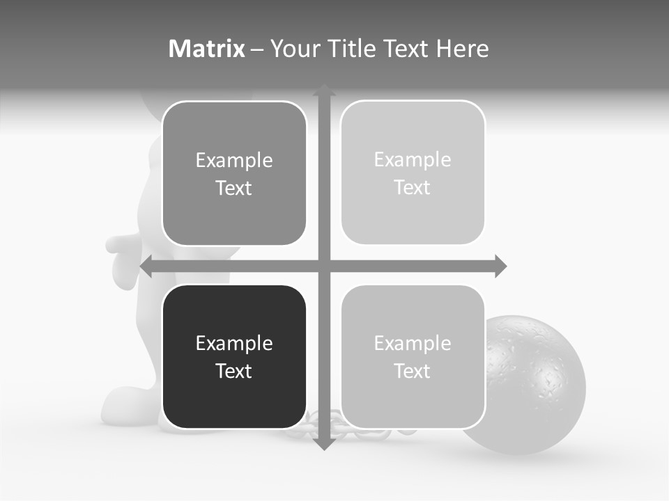 Black Unlucky Unhappy PowerPoint Template