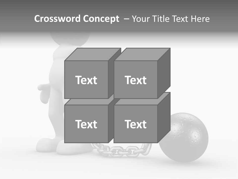 Black Unlucky Unhappy PowerPoint Template