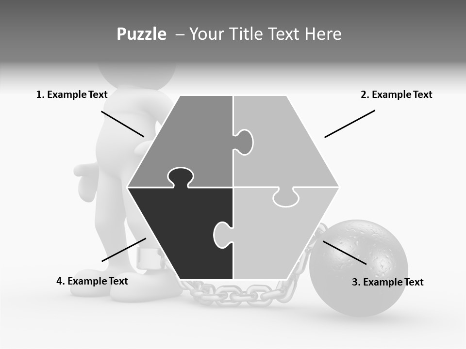 Black Unlucky Unhappy PowerPoint Template