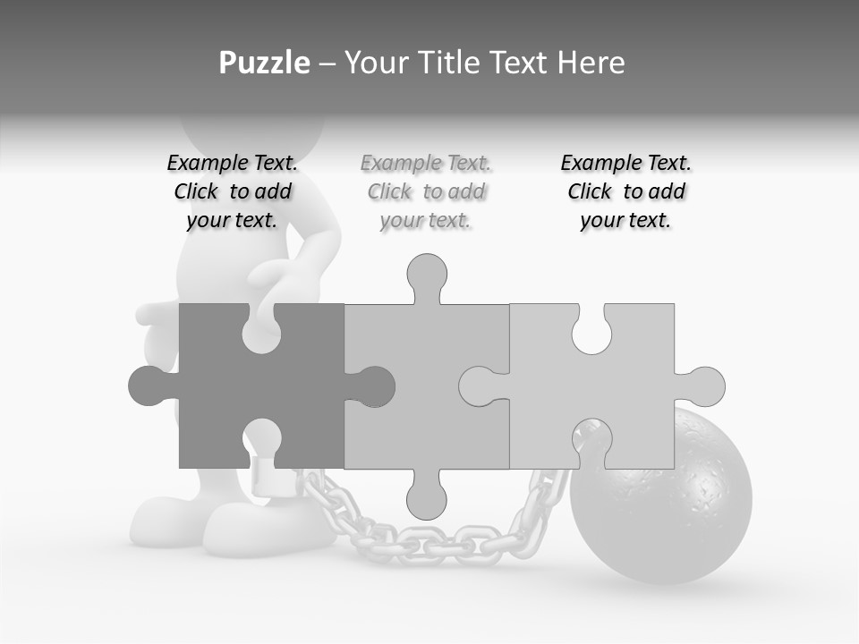 Black Unlucky Unhappy PowerPoint Template