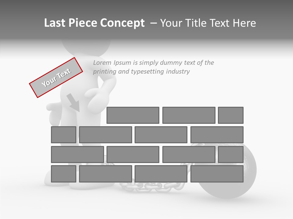 Black Unlucky Unhappy PowerPoint Template