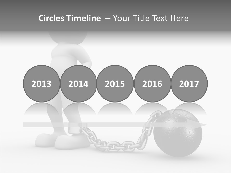 Black Unlucky Unhappy PowerPoint Template