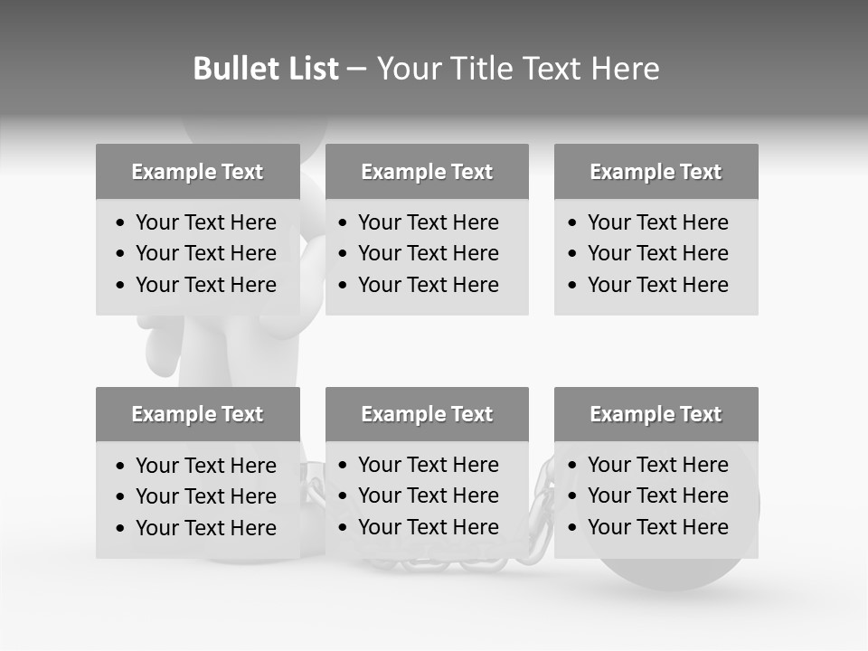 Black Unlucky Unhappy PowerPoint Template