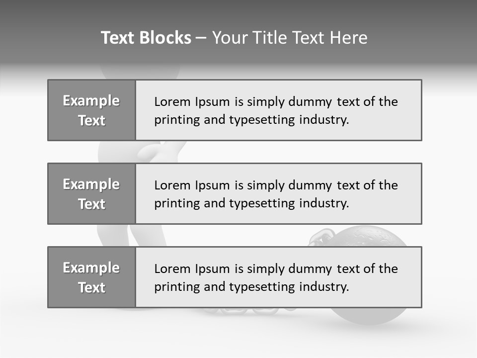 Black Unlucky Unhappy PowerPoint Template