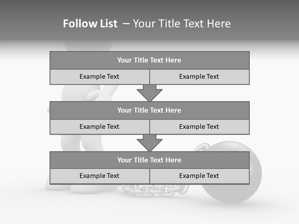 Black Unlucky Unhappy PowerPoint Template
