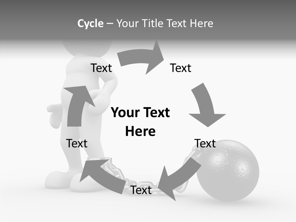 Black Unlucky Unhappy PowerPoint Template