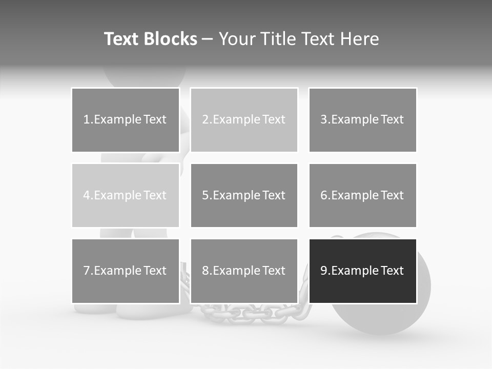 Black Unlucky Unhappy PowerPoint Template