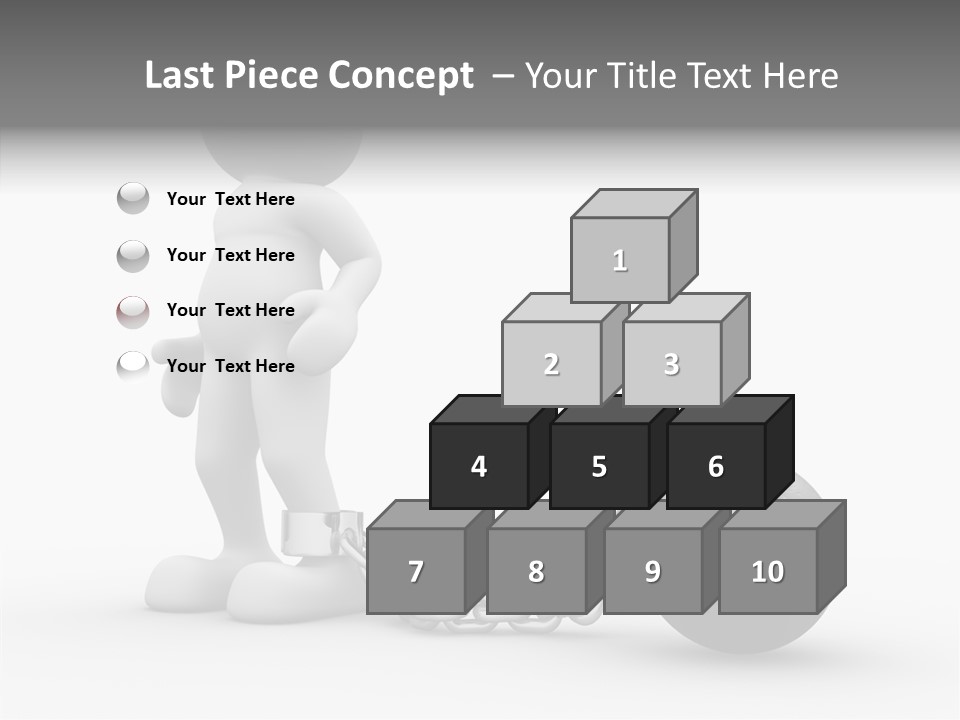 Black Unlucky Unhappy PowerPoint Template