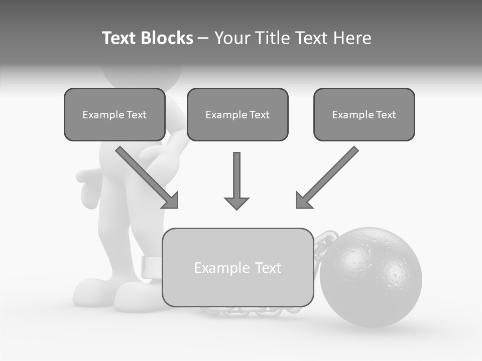 Black Unlucky Unhappy PowerPoint Template