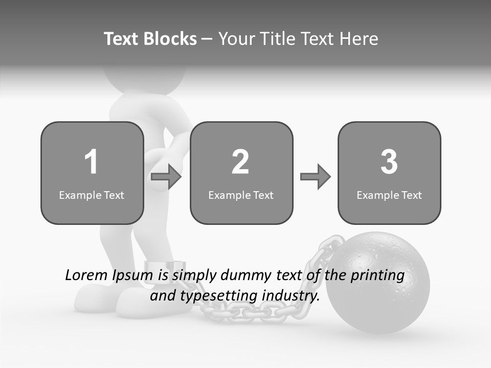 Black Unlucky Unhappy PowerPoint Template
