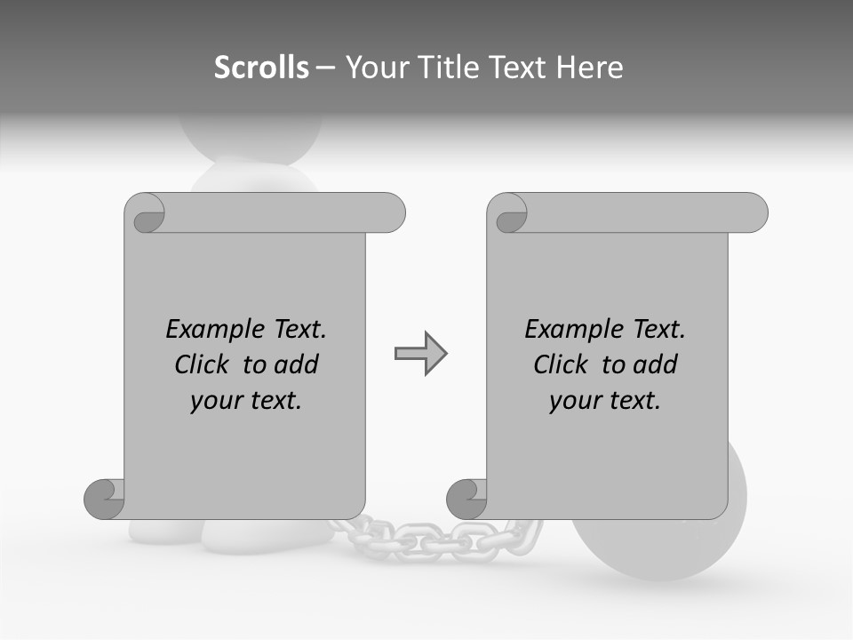 Black Unlucky Unhappy PowerPoint Template