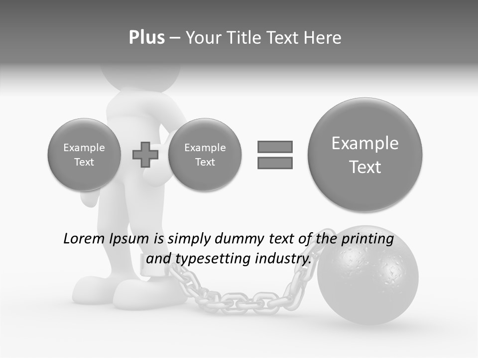 Black Unlucky Unhappy PowerPoint Template