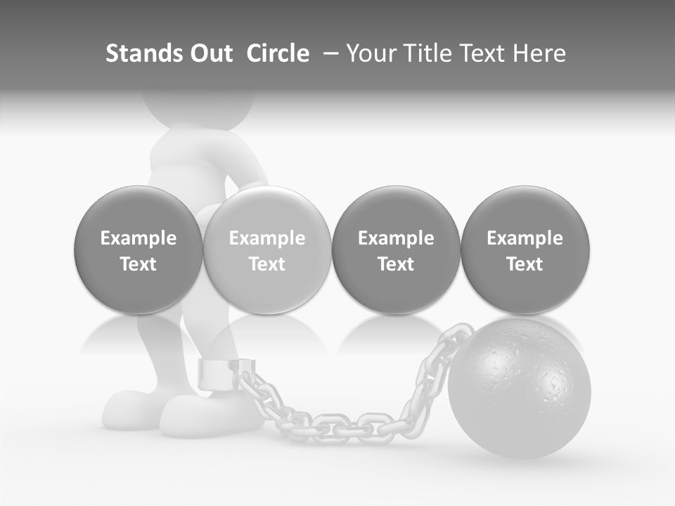 Black Unlucky Unhappy PowerPoint Template