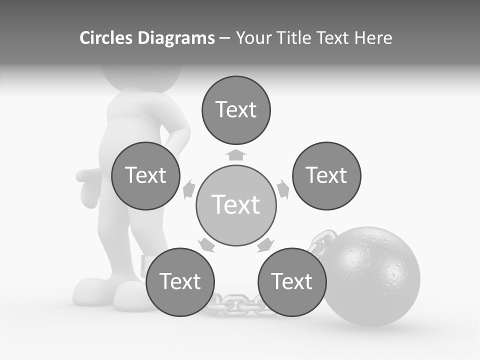 Black Unlucky Unhappy PowerPoint Template