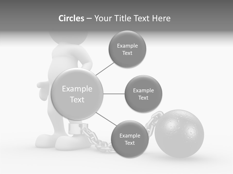 Black Unlucky Unhappy PowerPoint Template