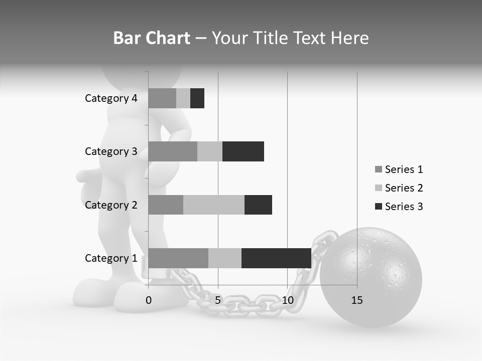 Black Unlucky Unhappy PowerPoint Template