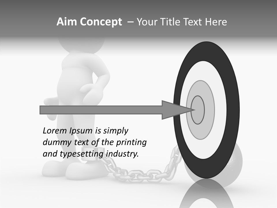 Black Unlucky Unhappy PowerPoint Template