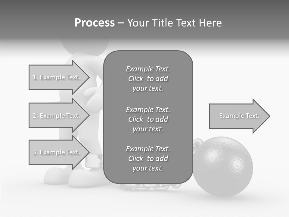 Black Unlucky Unhappy PowerPoint Template