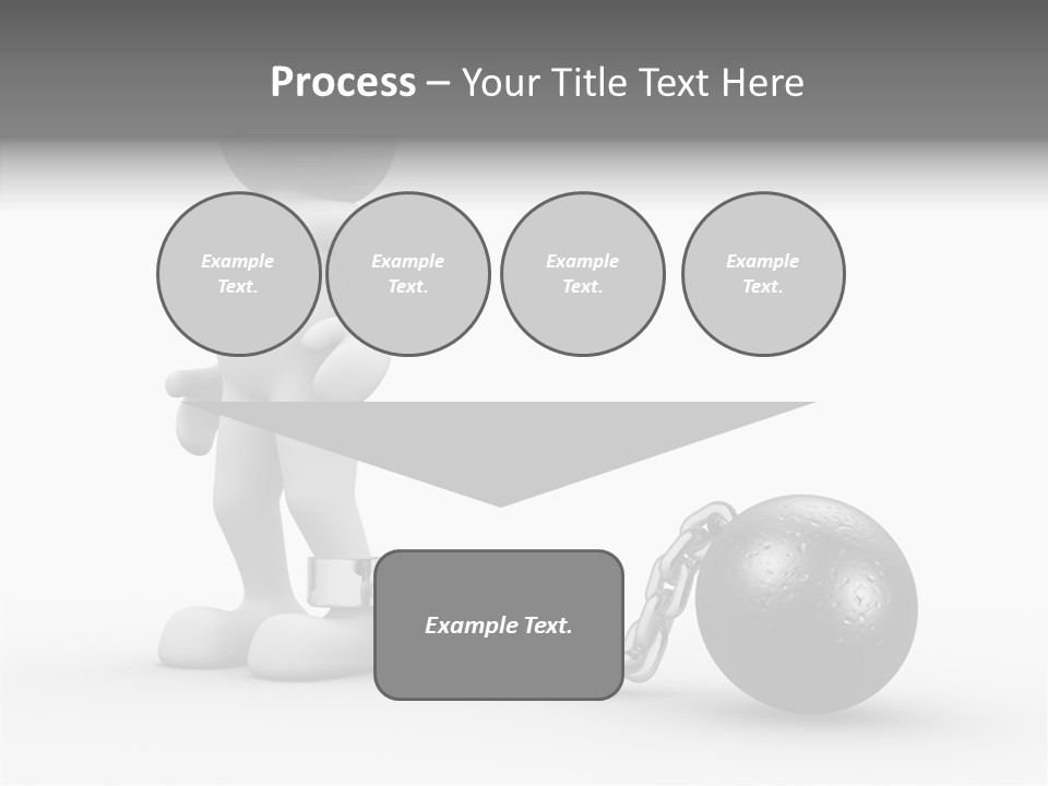 Black Unlucky Unhappy PowerPoint Template