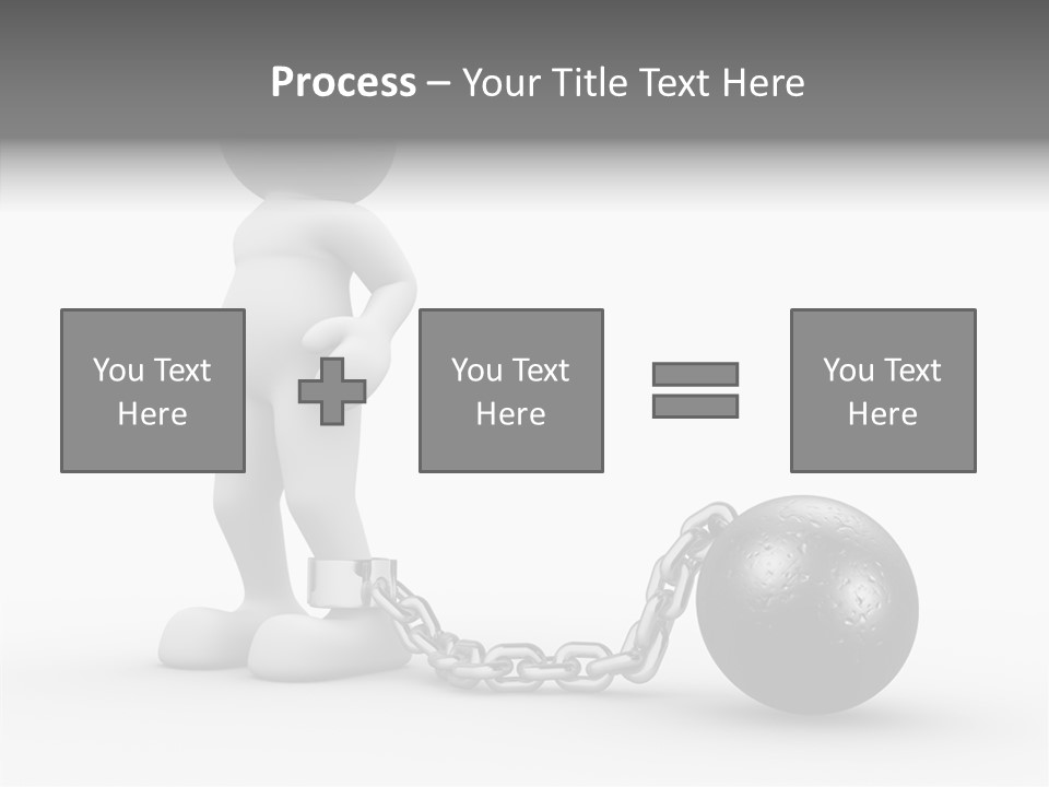 Black Unlucky Unhappy PowerPoint Template