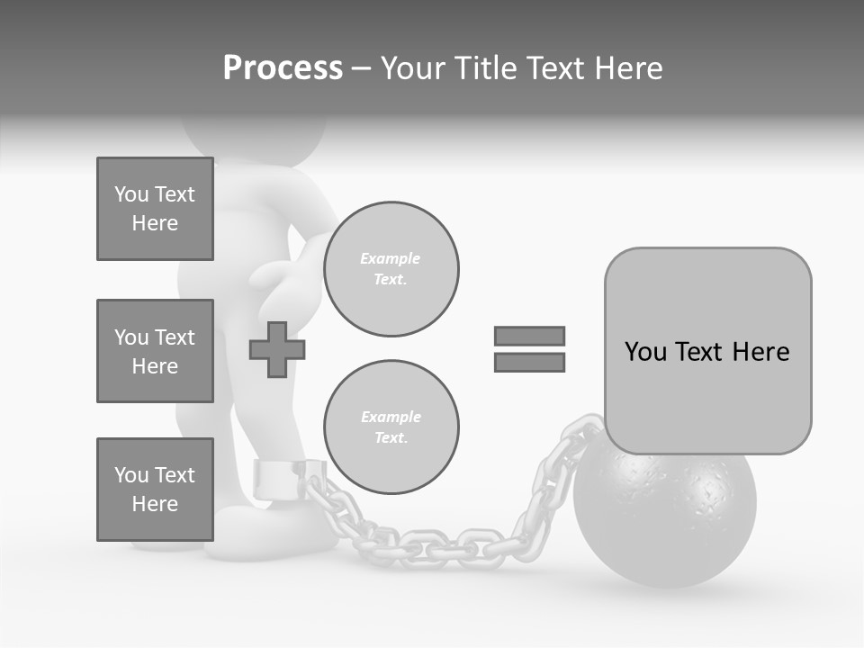 Black Unlucky Unhappy PowerPoint Template