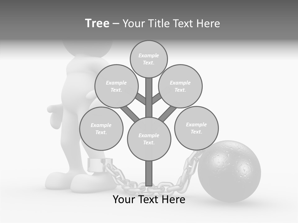 Black Unlucky Unhappy PowerPoint Template