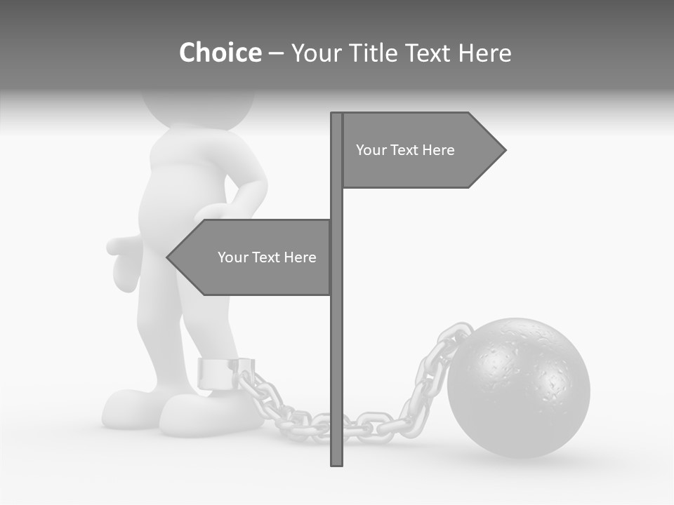 Black Unlucky Unhappy PowerPoint Template