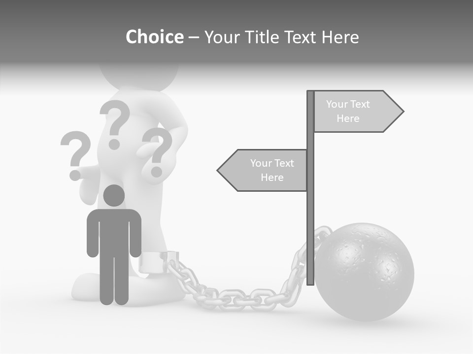 Black Unlucky Unhappy PowerPoint Template