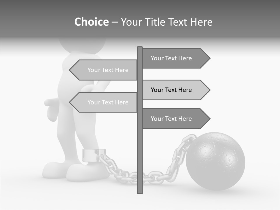 Black Unlucky Unhappy PowerPoint Template