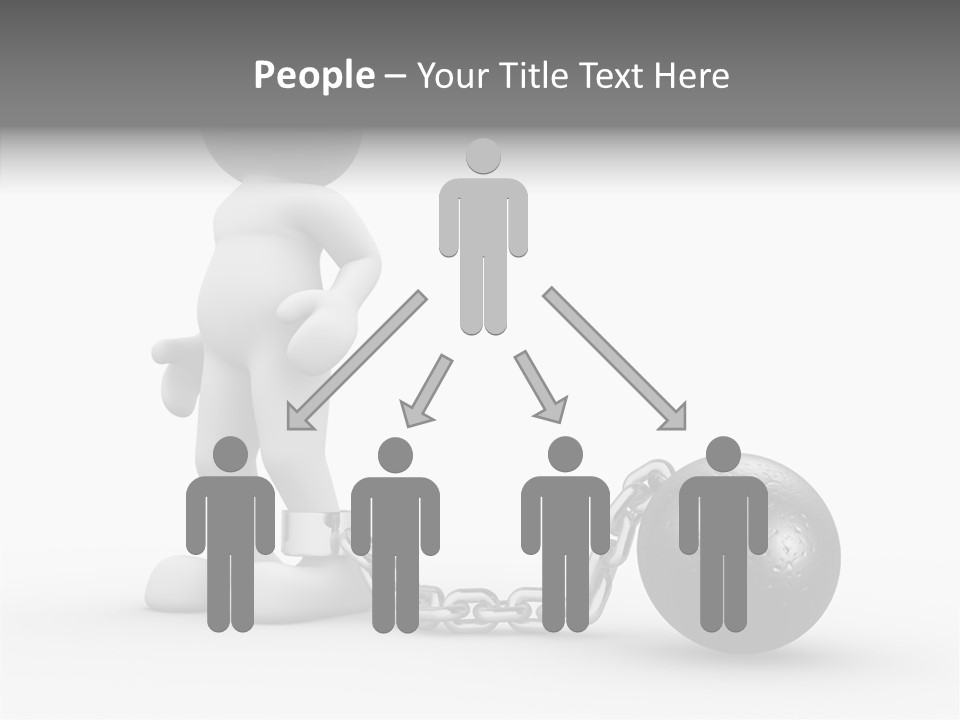 Black Unlucky Unhappy PowerPoint Template