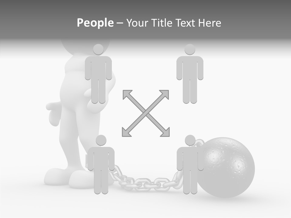 Black Unlucky Unhappy PowerPoint Template