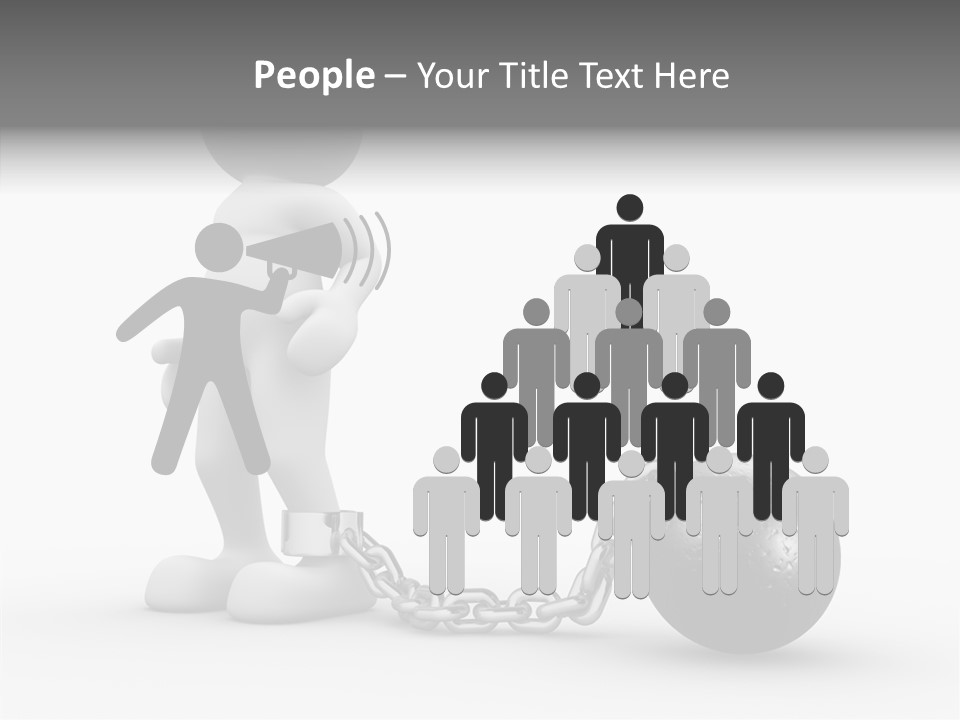 Black Unlucky Unhappy PowerPoint Template