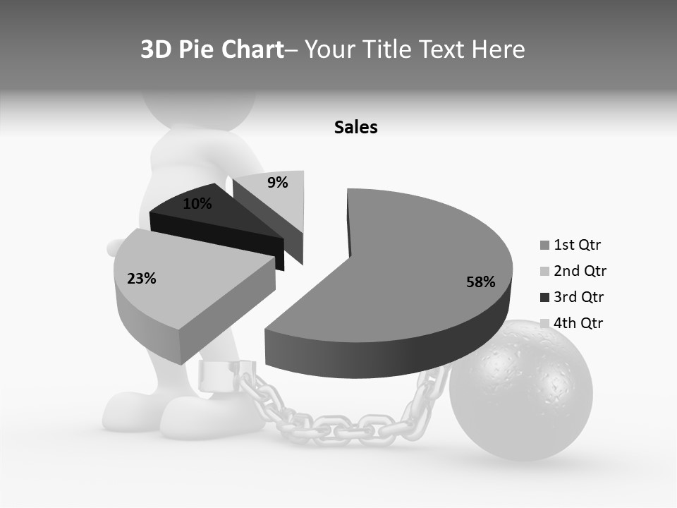 Black Unlucky Unhappy PowerPoint Template