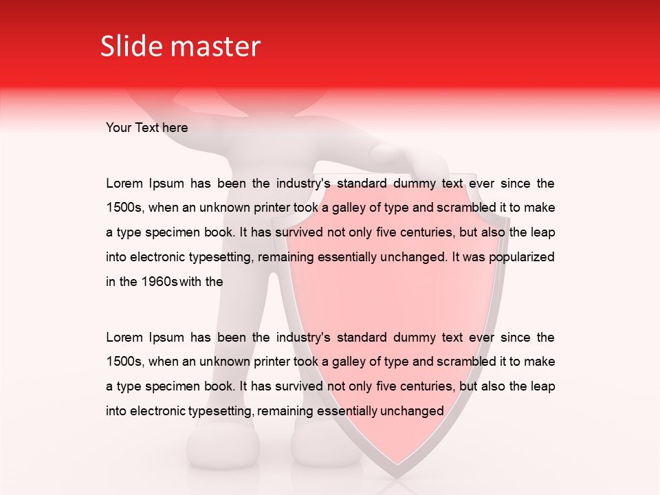 People Red Obsolete PowerPoint Template