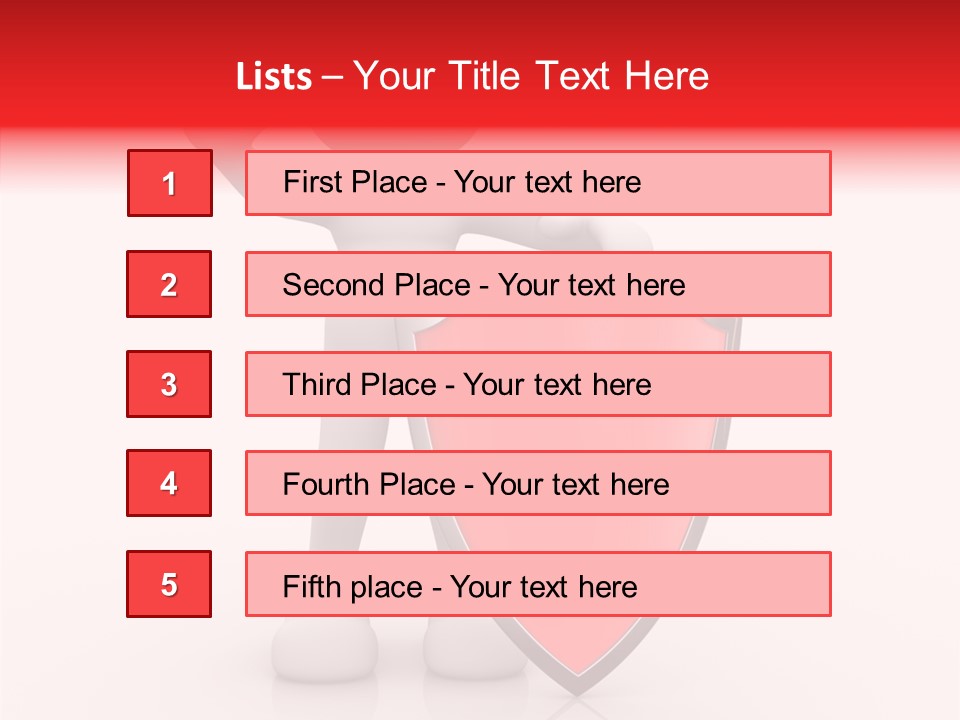 People Red Obsolete PowerPoint Template