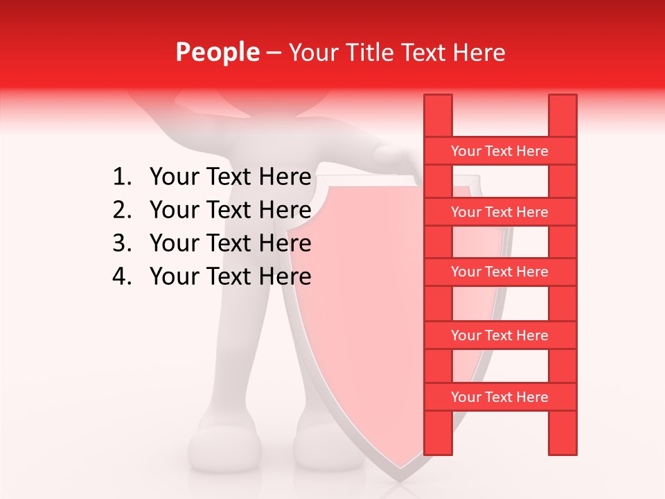People Red Obsolete PowerPoint Template