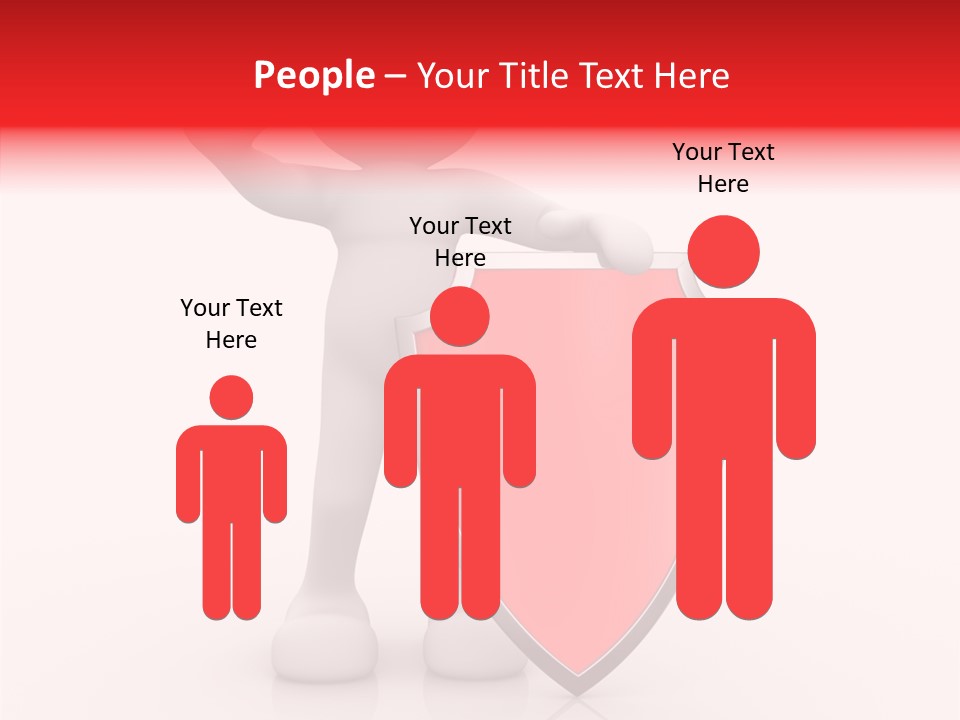 People Red Obsolete PowerPoint Template