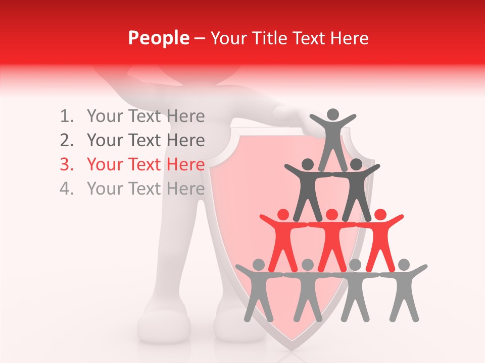 People Red Obsolete PowerPoint Template
