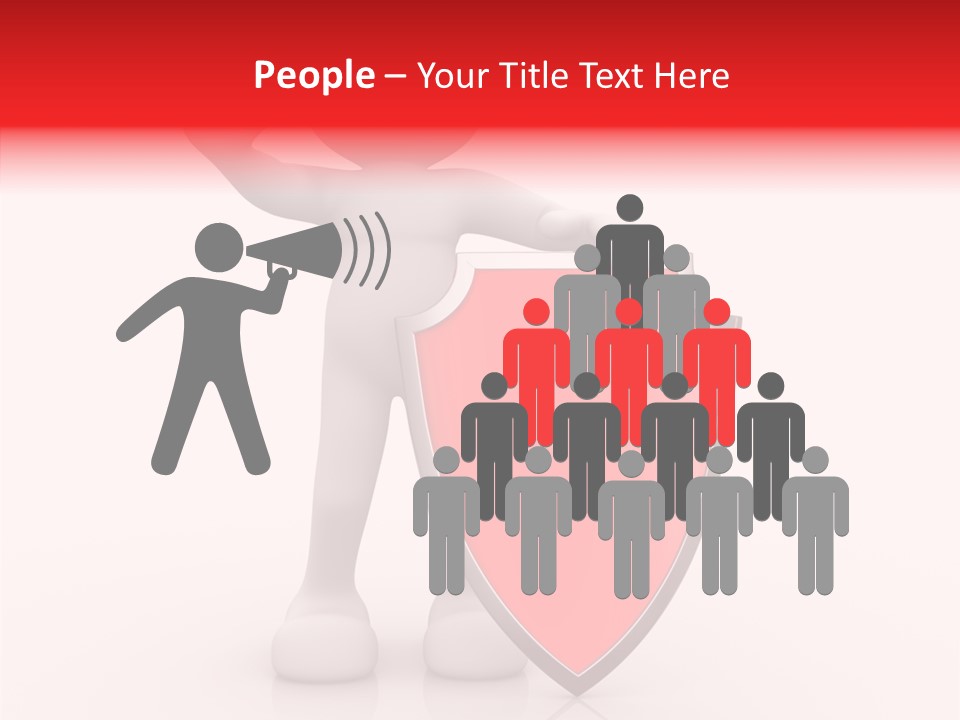 People Red Obsolete PowerPoint Template