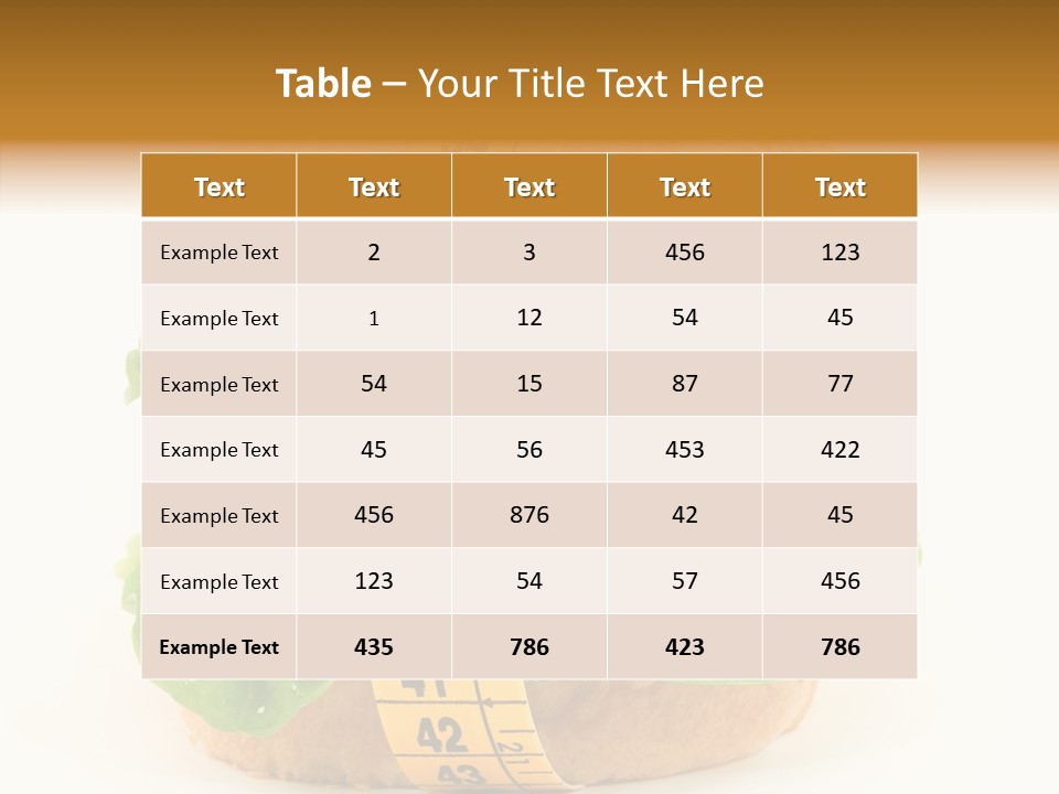 Bread Unhealthy Slim PowerPoint Template